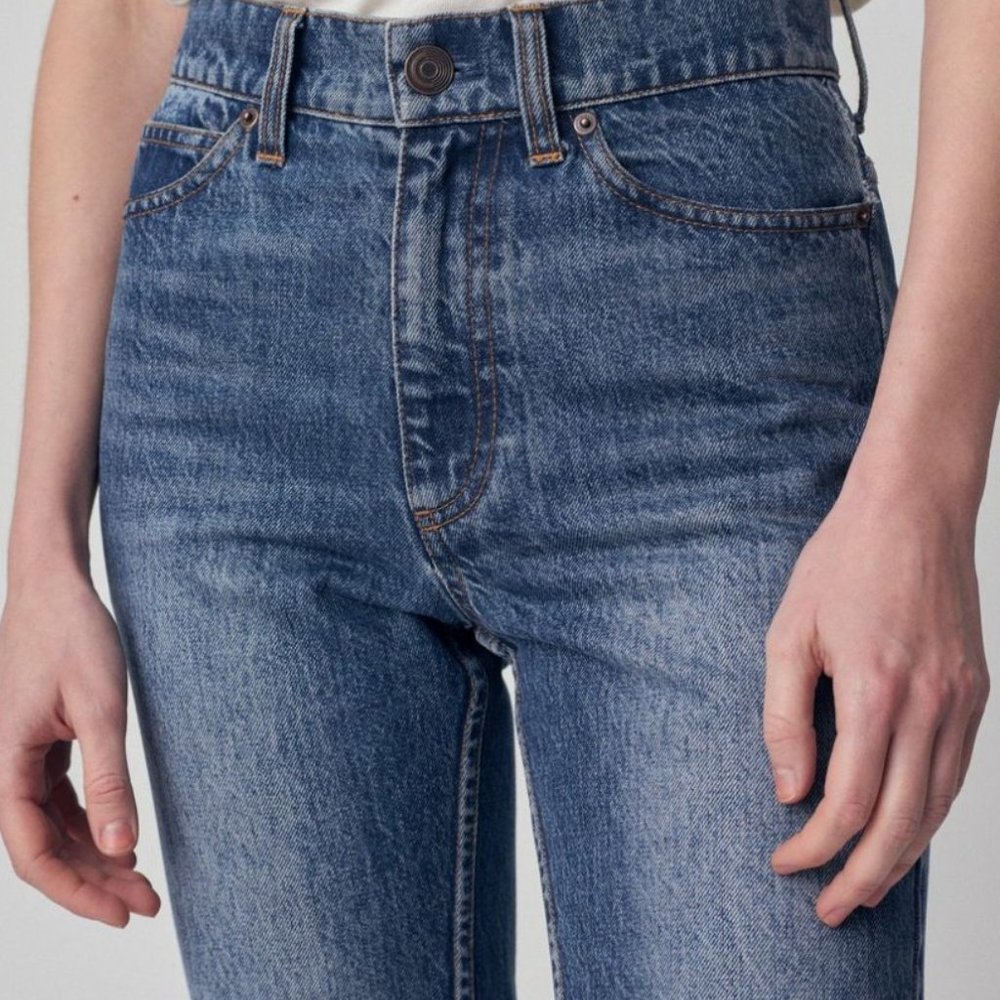 NWT Co Collections Blue Straight-Leg Jeans, Size 25 - Picture 4 of 6